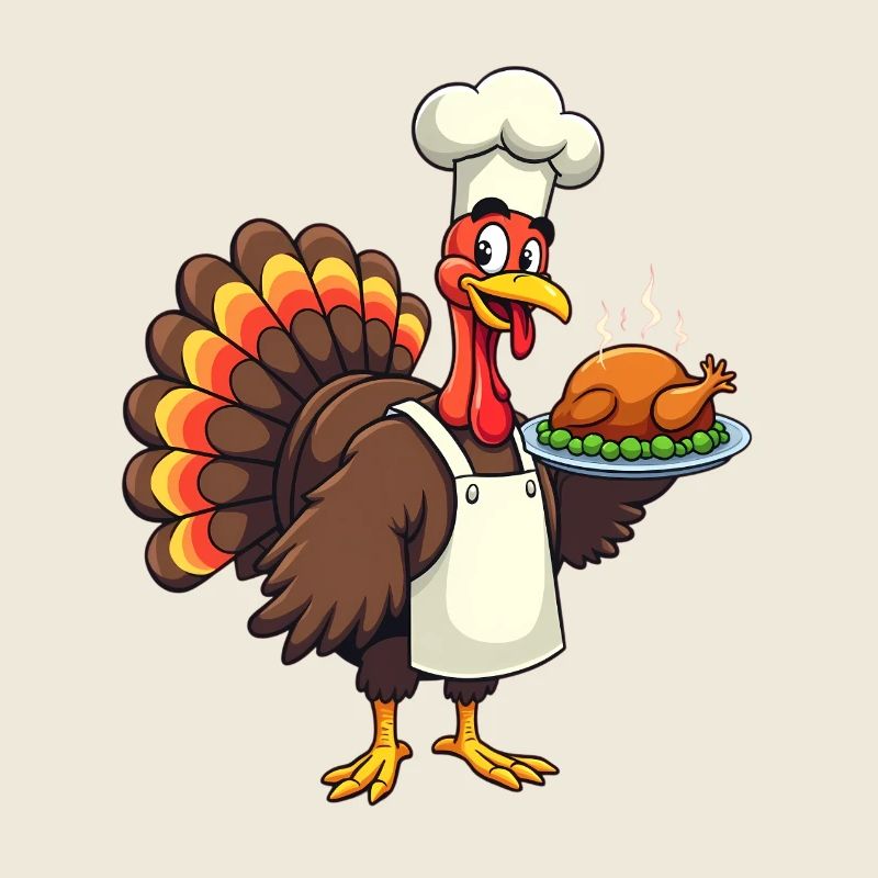Cuisinier de dinde de Thanksgiving Thanksgiving