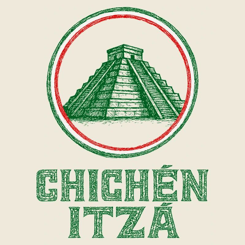Chichén Itzá Tempel Flagge Mexiko