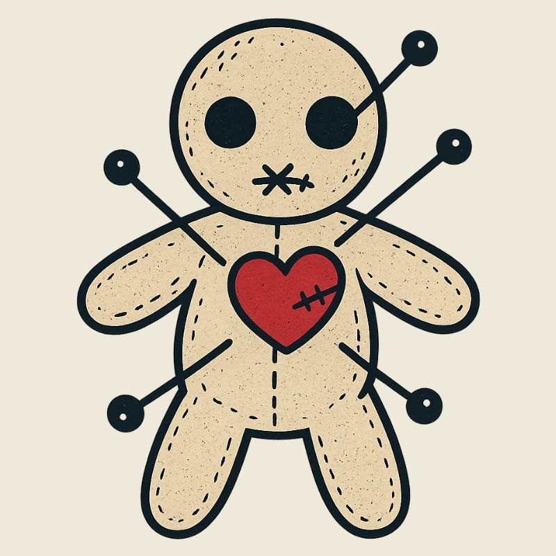 Voodoo Herzstich Puppe