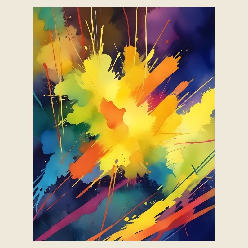 Farbexplosion Abstrakt