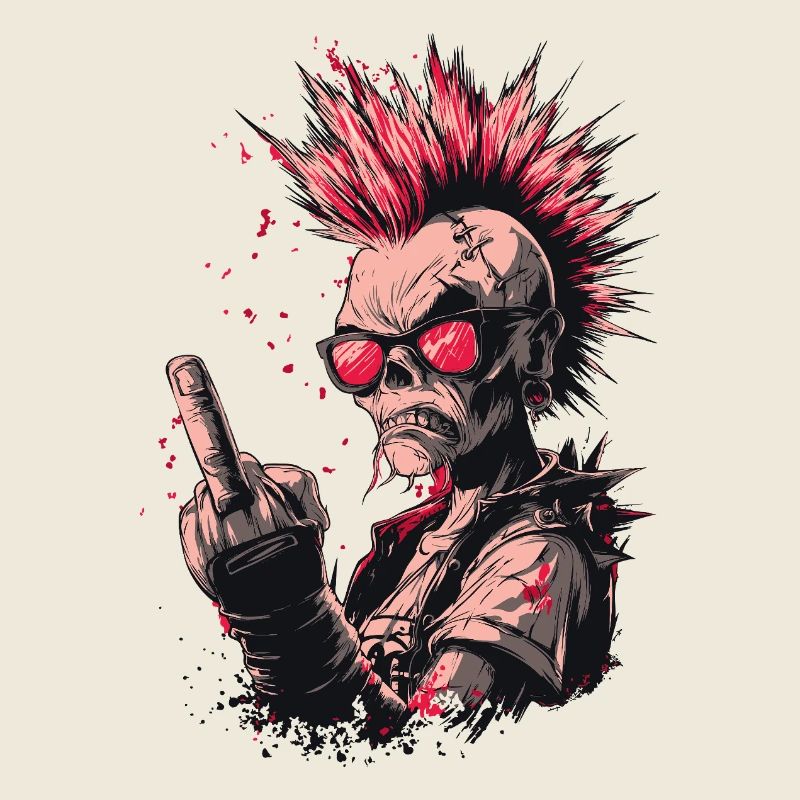 Punk Skeleton Style