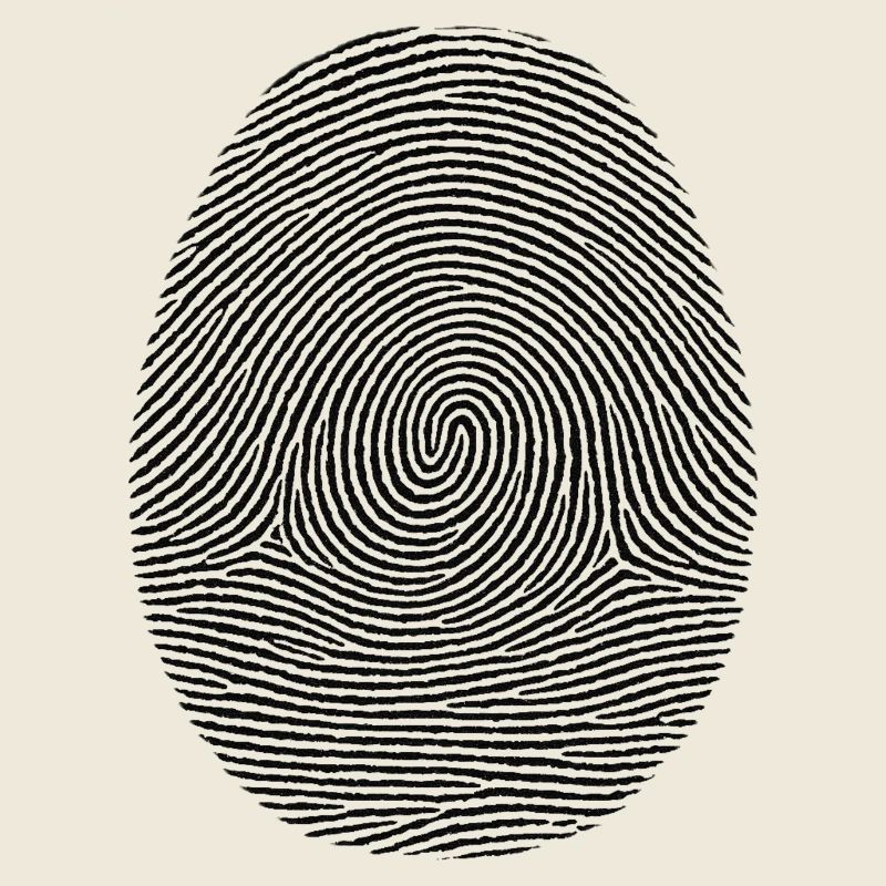 Fingerabdruck Muster Noir