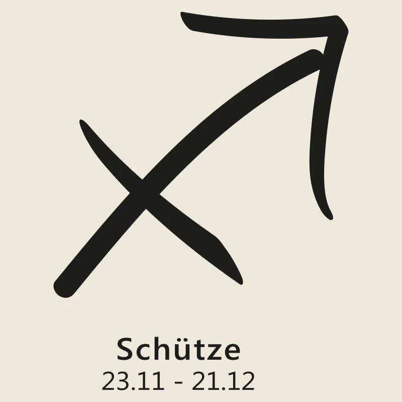 Schütze Bogen Pfeil Symbol Sternzeichen