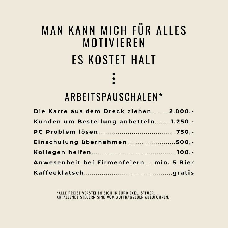 Motivation through lump sums