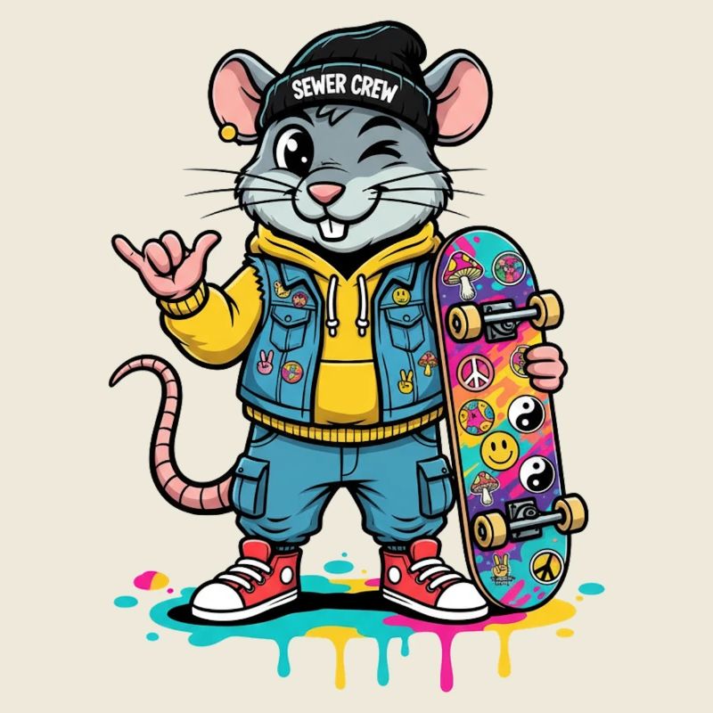 Ratten-Skater Sewer Crew