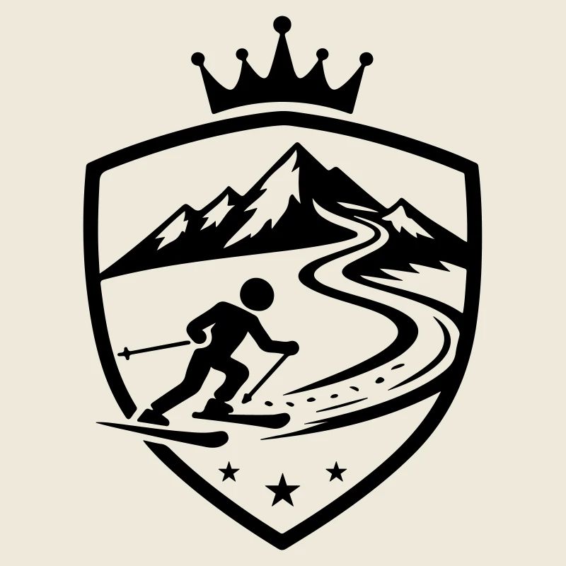 Blason de la piste de ski