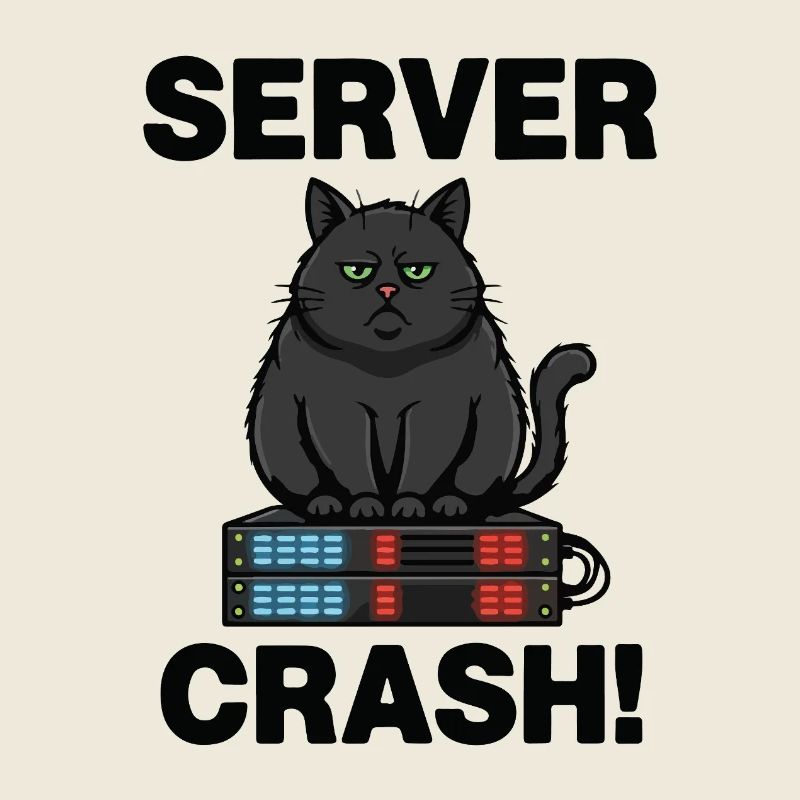 Server Crash Chat Informatique Humour