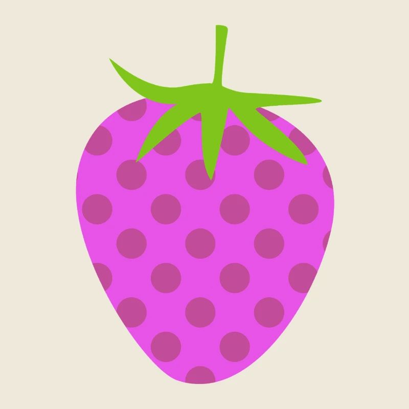Strawberry Dots Dots Fruit Pink Dots Pattern