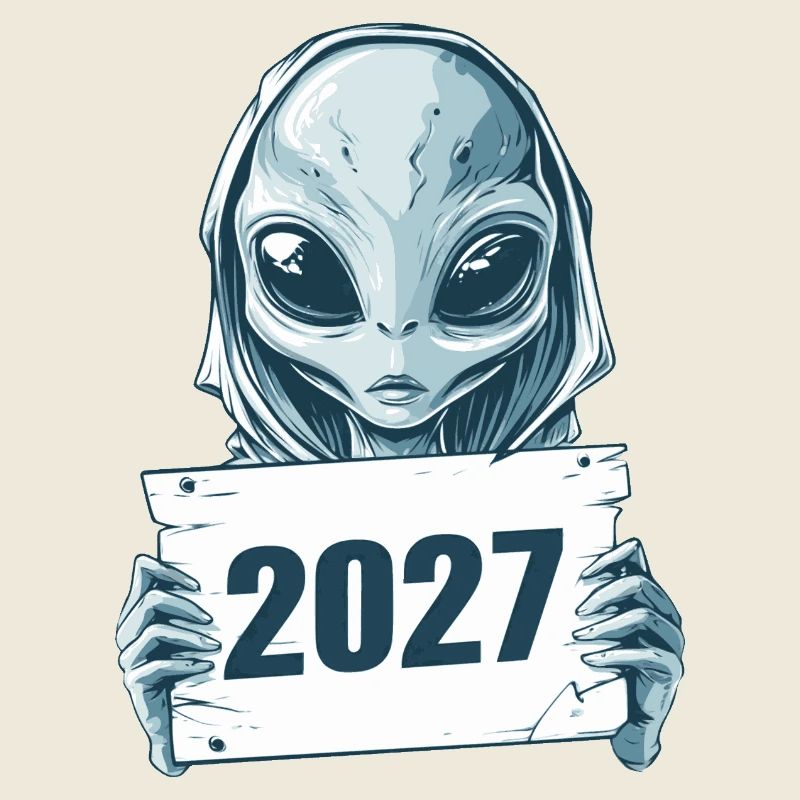 Extraterrestre bleu clair 2027
