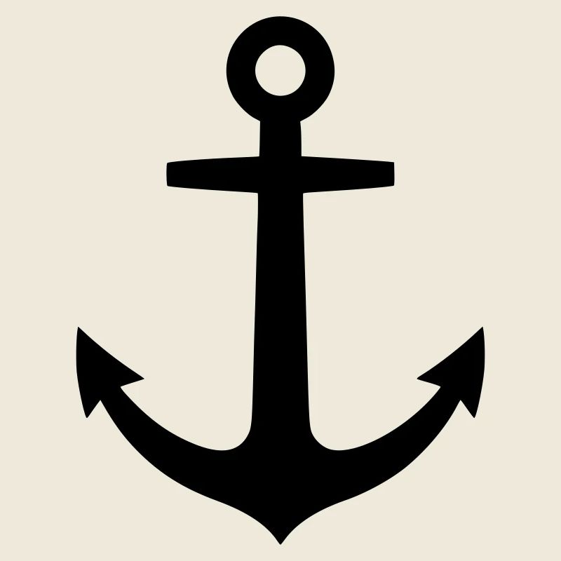 Logo du navire maritime d’ancre