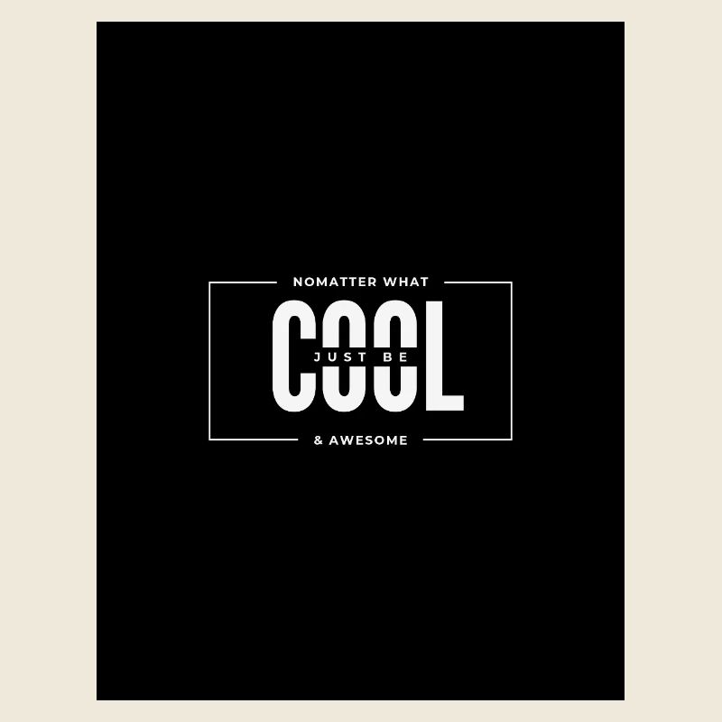 Peu importe la typographie audacieuse et cool