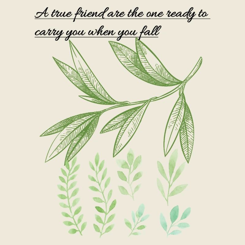 Leaf Embrace : Citation d’amitié honnête