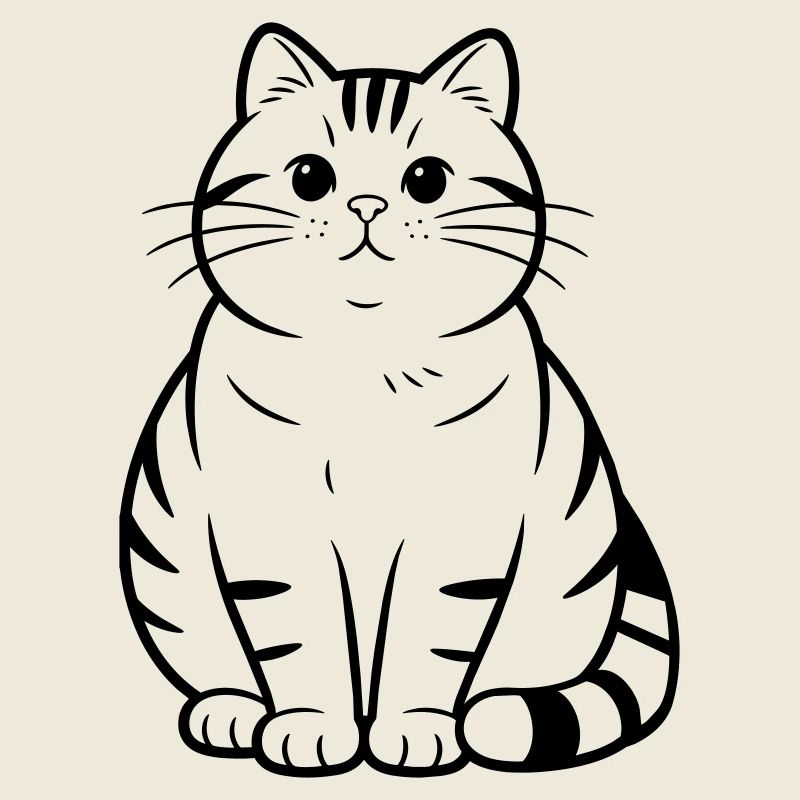 dicke süße Katze