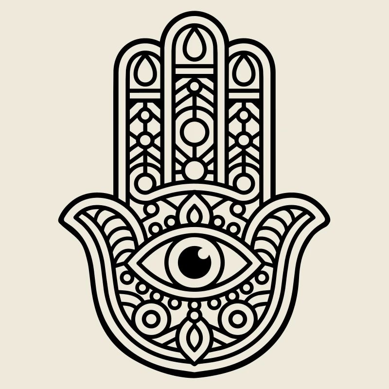 Panneau Hamsa