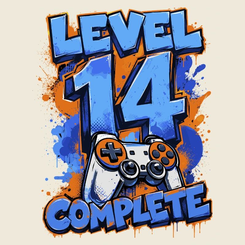 Level 14 Complete – Retro Gaming