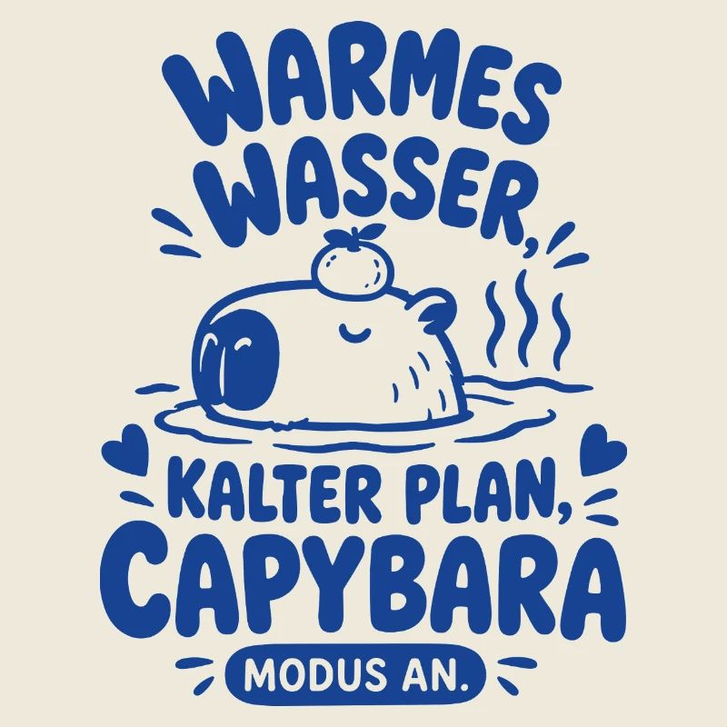Warmes Wasser Capybara Modus