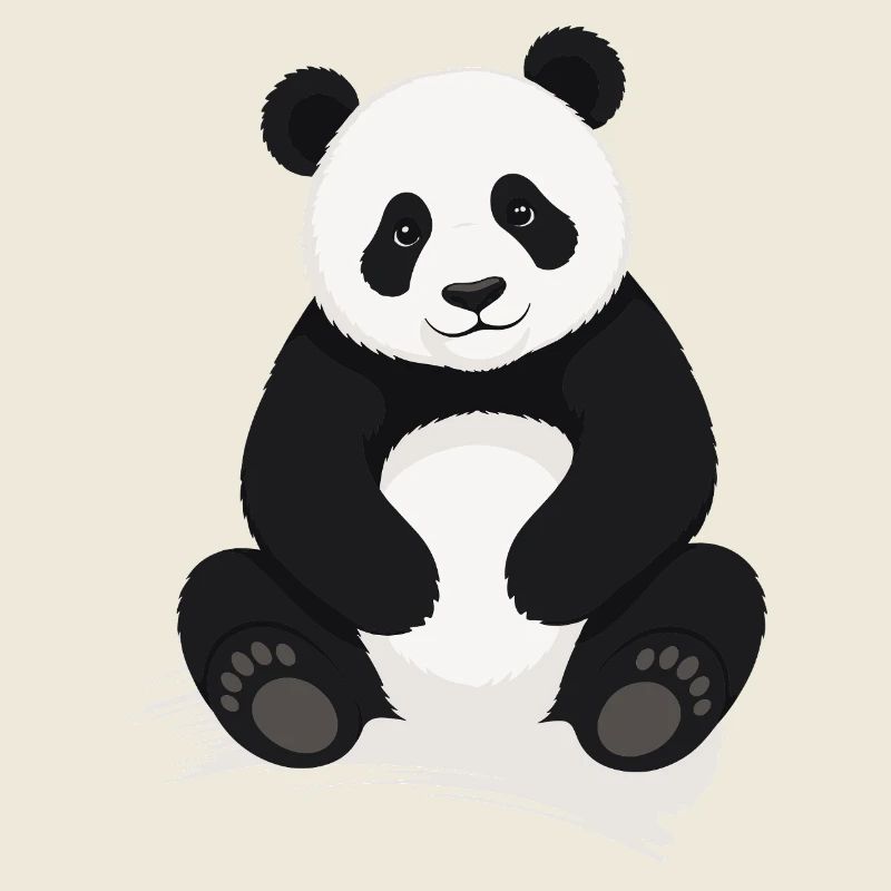 Motif de bande dessinée panda mignon