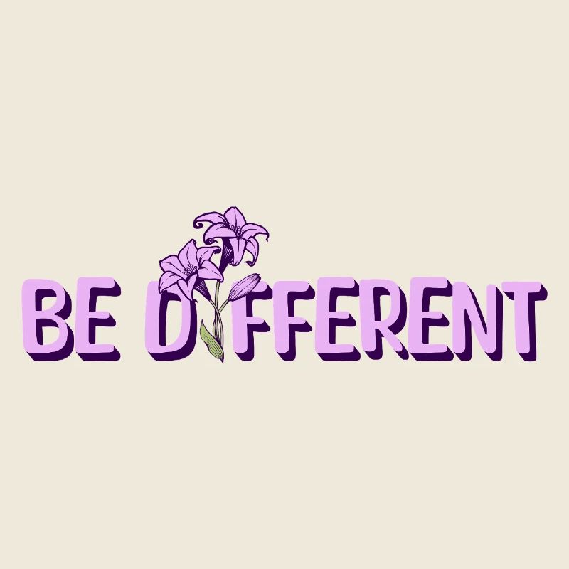 BE DIFFERENT - Jardin de fleurs de lys violets