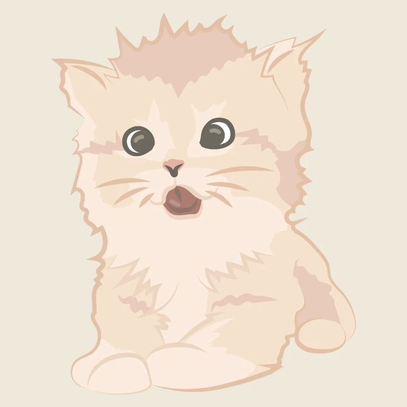 Chat mignon comme illustration