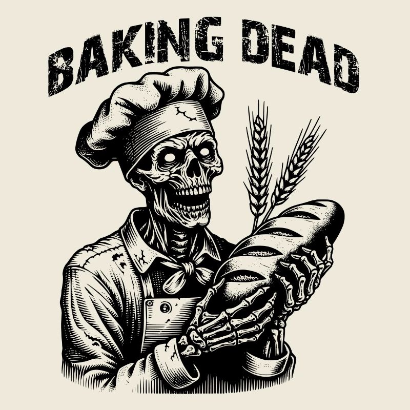 Zombie as Baker - creepy horror baker