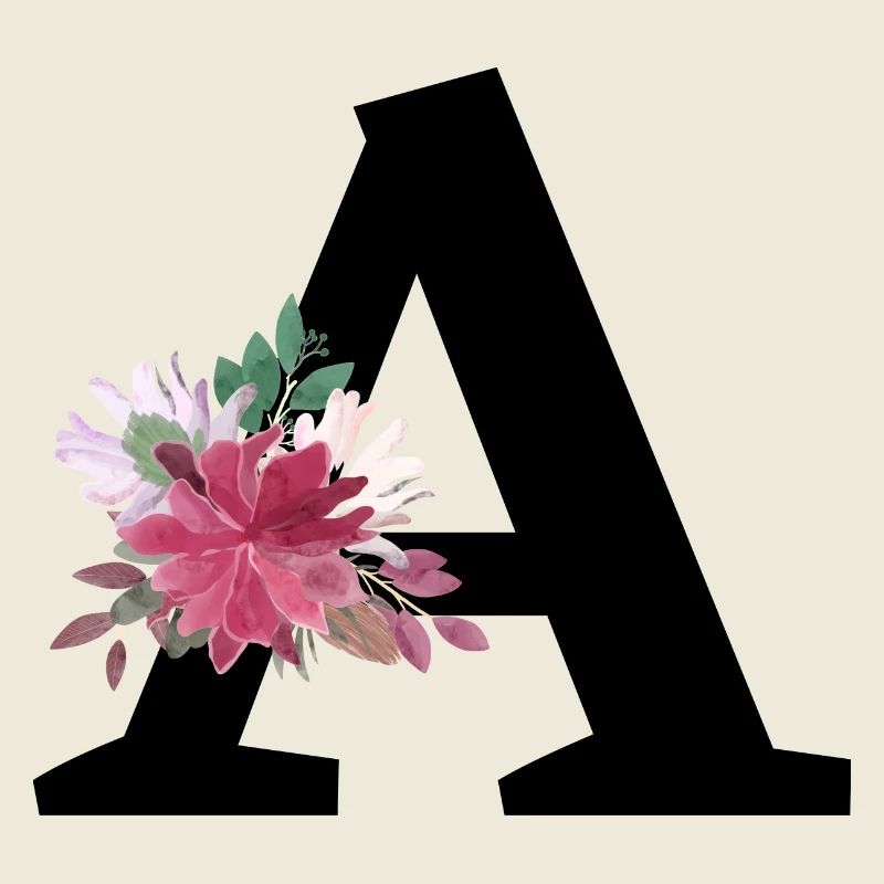 Lettre a floral