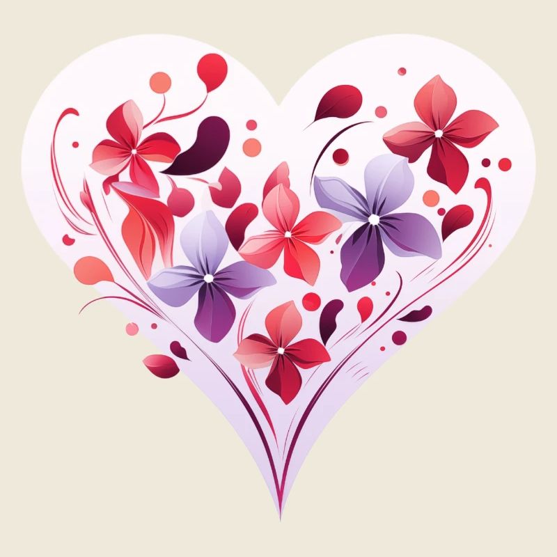 Florales Herz