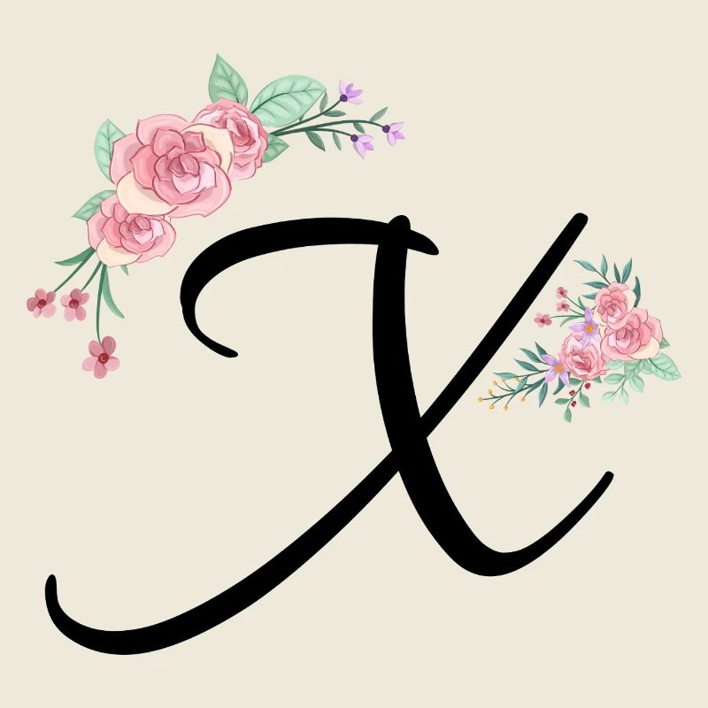 Buchstabe x Blumen