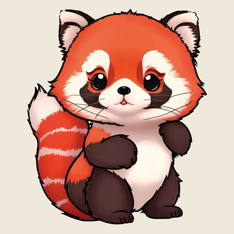 Panda roux totalement mignon