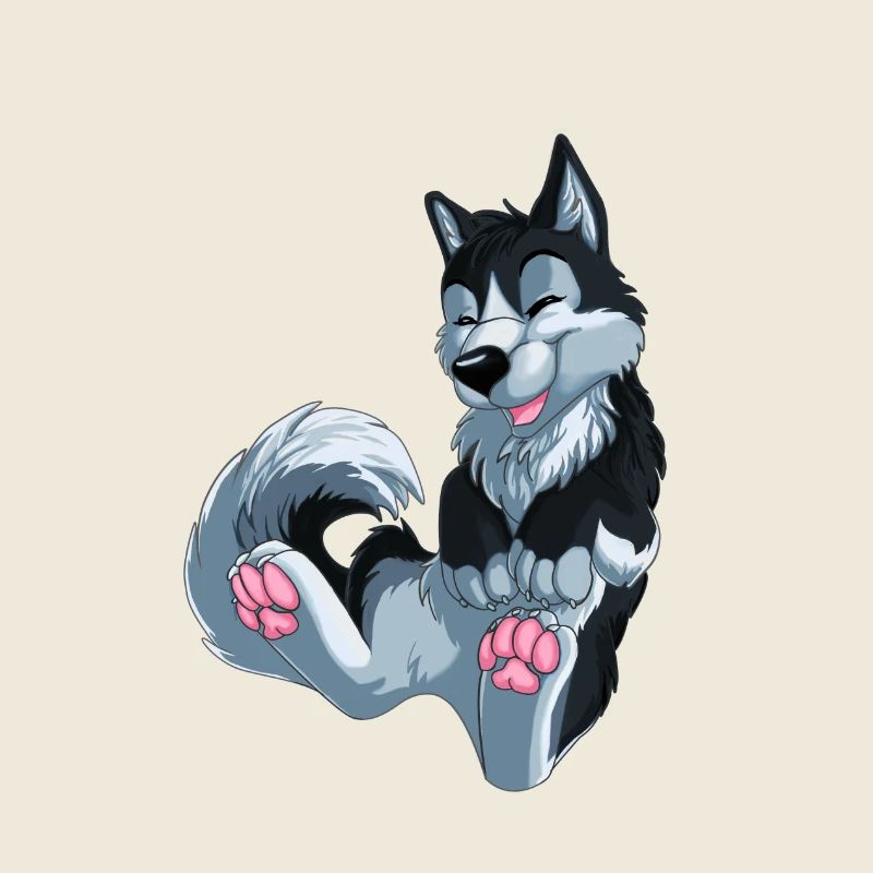 schwarzer Husky