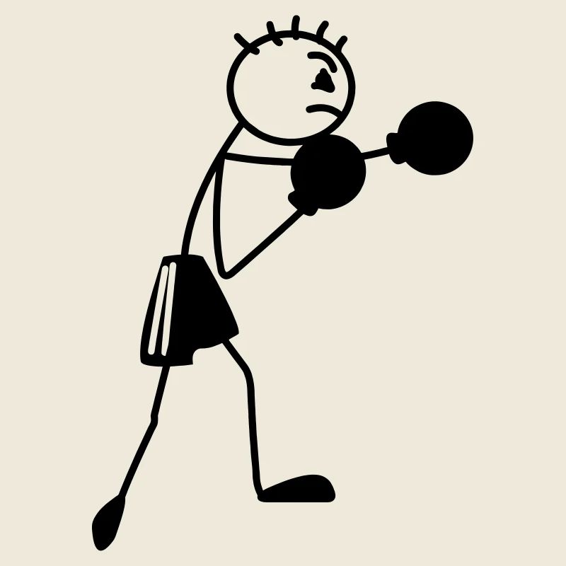 Boxfigur Strichmännchen