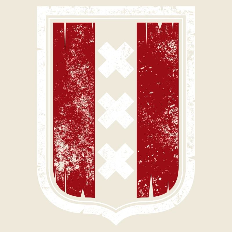 Blason du Bouclier Rouge avec des X blancs