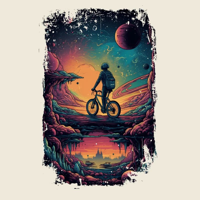 Happy Bicycle Day - Trippy Motif