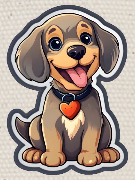 un chien mignon