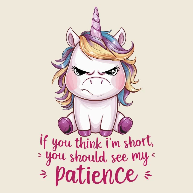 Mignonne petite licorne à la fin avec patience