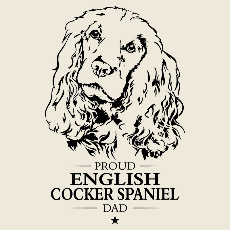 English Cocker Spaniel Dad Dog Dog Wilsigns