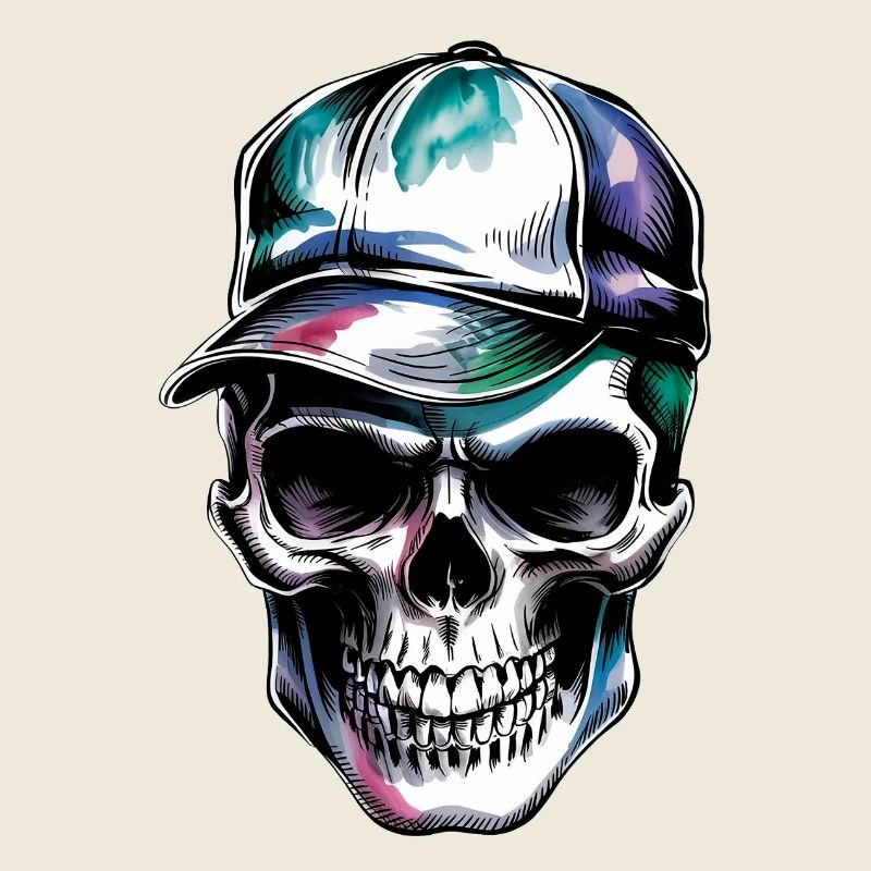 Crâne avec capuchon