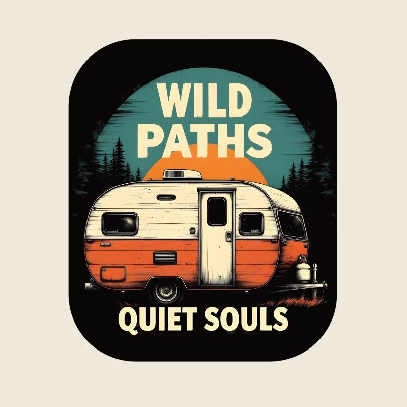 Camping live - Wild Paths Quiet Souls Camper Art