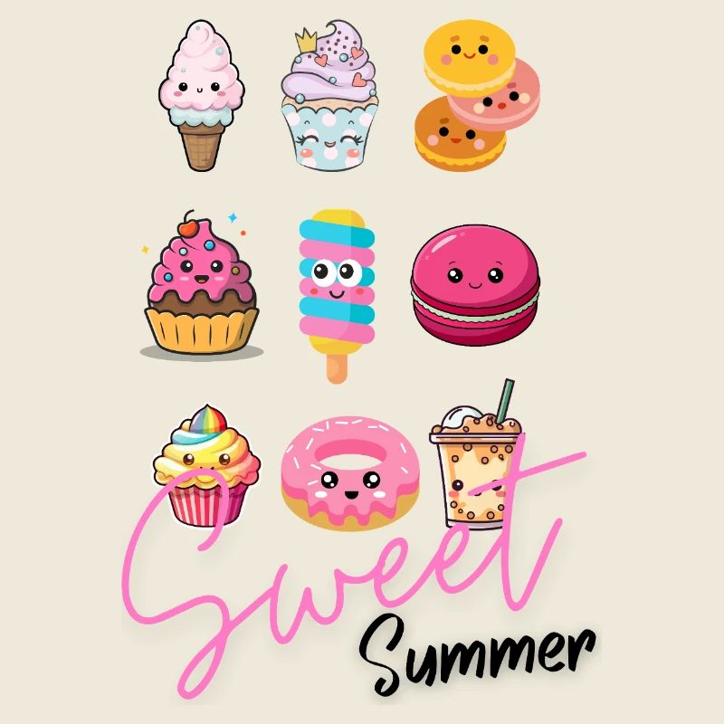 Sweet Happiness Makers - Illustrations de desserts mignons