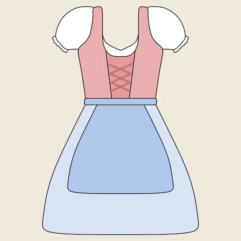 Traditionelles bayerisches Dirndl Design