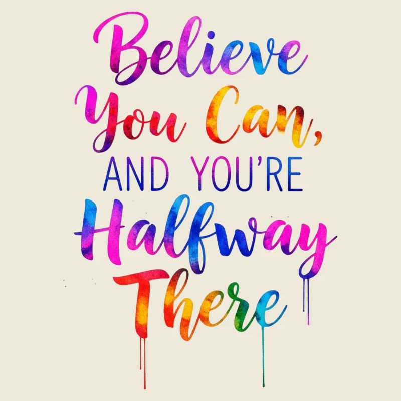Citation inspirante sur la typographie de l’arc-en-ciel