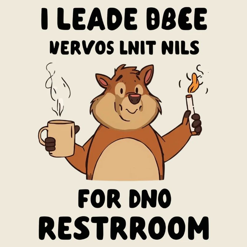 Beaver Kaffeepause Illustration