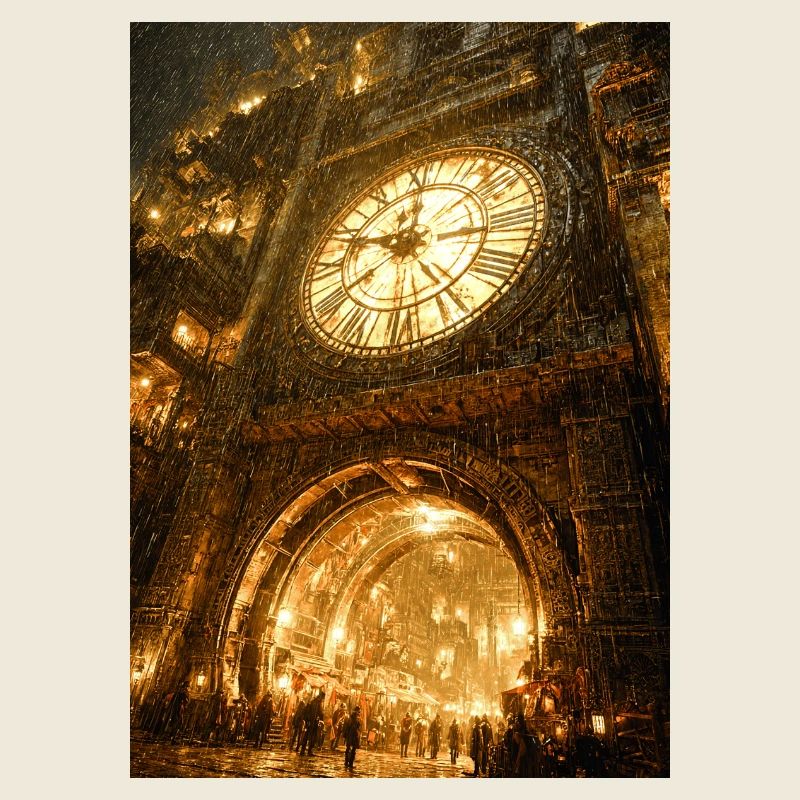 Vergoldeter Clockgate-Bogen