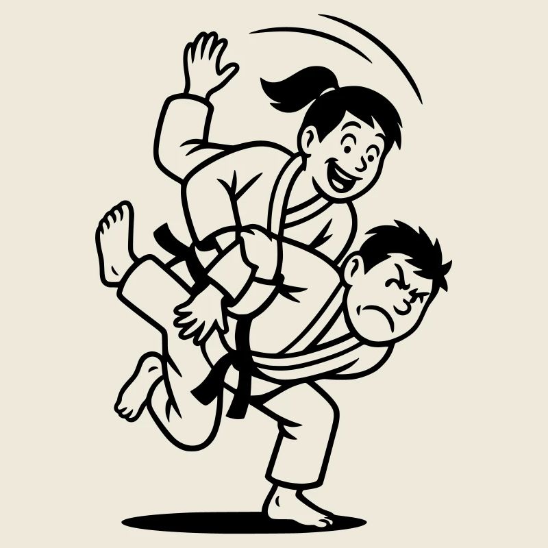 Lancer de judoka