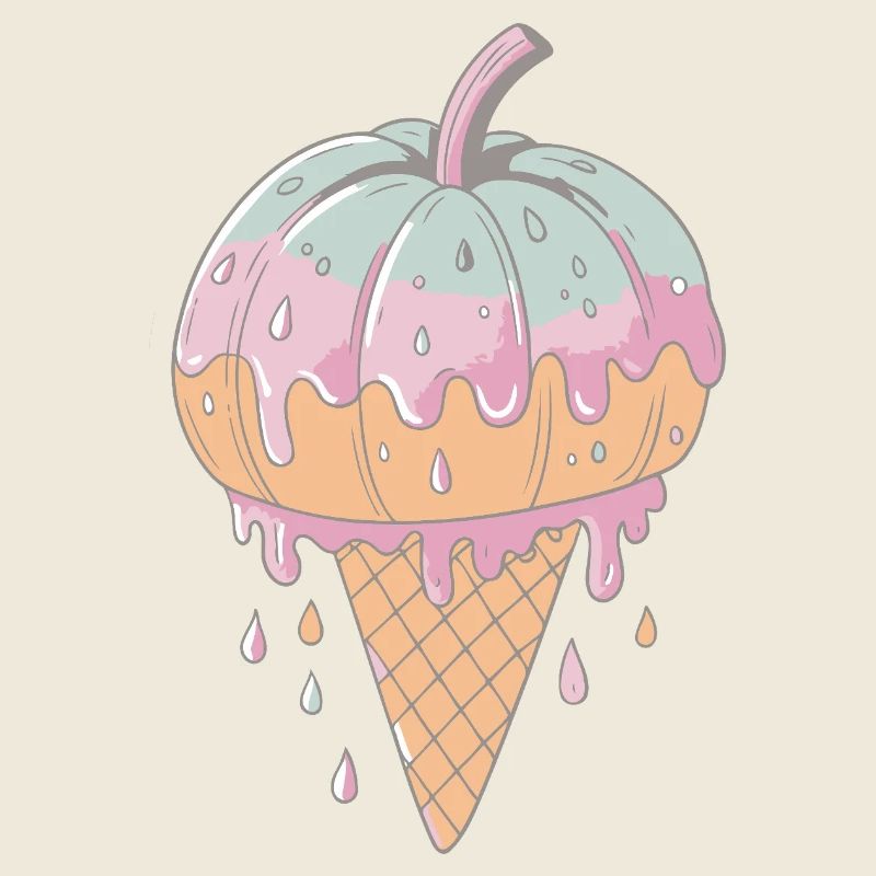 Delicate Pastel Drips Cornet