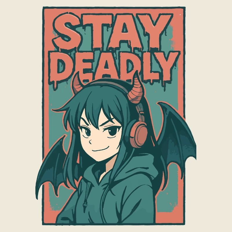 Bleib tödlich Dämonenmädchen Kunst