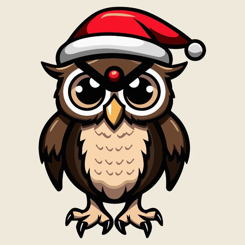 Eule Weihnachten