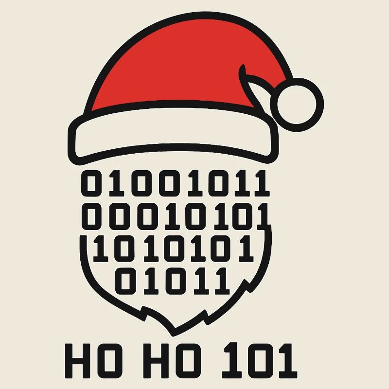 Code de Noël avec chapeau de Père Noël