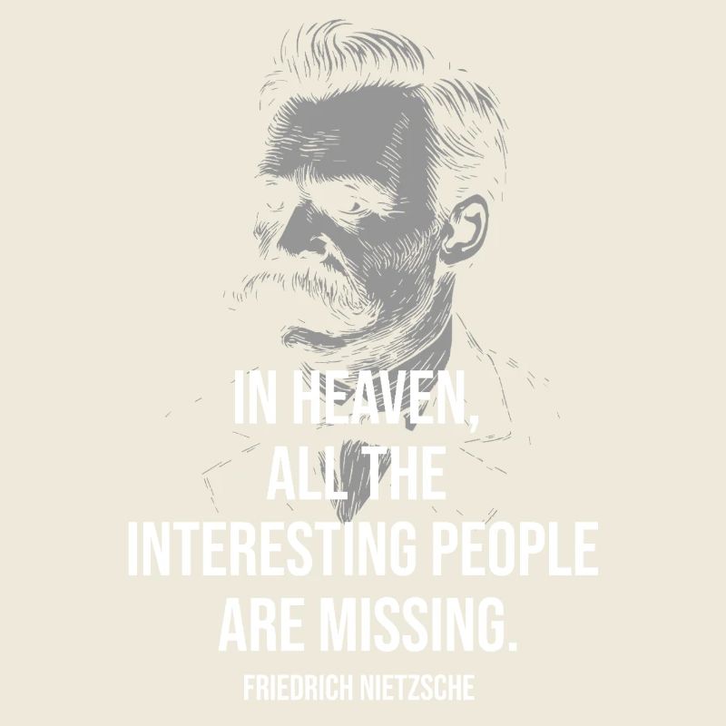 Nietzsche-Zitat: Der Himmel fehlt: