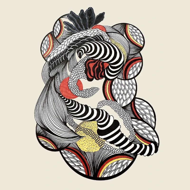 Art au trait complexe