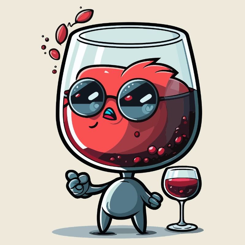 Weinheld mit Sonnenbrille